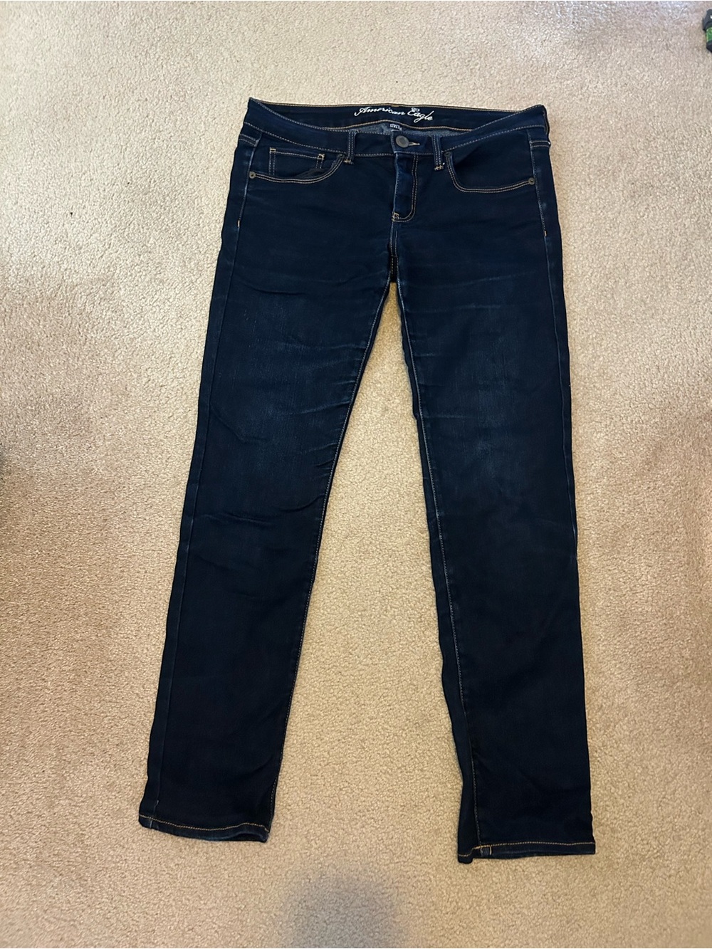 American Eagle Women's Dark Blue Skinny Jeans